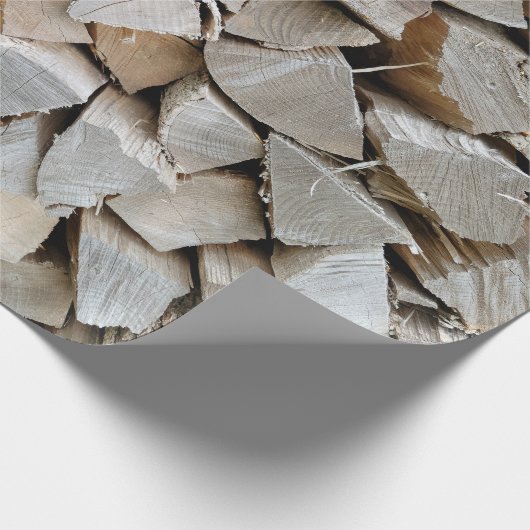 Split Wood Pile Cadeaupapier (Hoek)