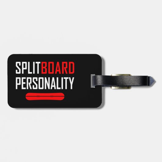 Splitbordpersonaliteit Bagagelabel (Achterkant horizontaal)