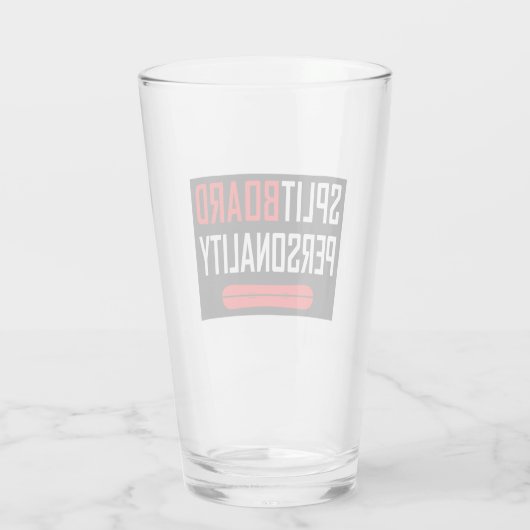 Splitbordpersonaliteit Glas (Achterkant)