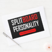Splitbordpersonaliteit Rechthoekige Sticker (Envelop)
