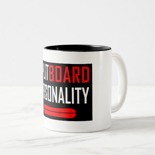 Splitbordpersonaliteit Tweekleurige Koffiemok (Voorkant rechts)
