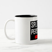Splitbordpersonaliteit Tweekleurige Koffiemok (Links)
