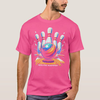 Splits Gebeuren Bowling Grappig s T-shirt