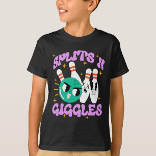 Splits in Giggles Funny Bowling Team Bowler Sports T-shirt