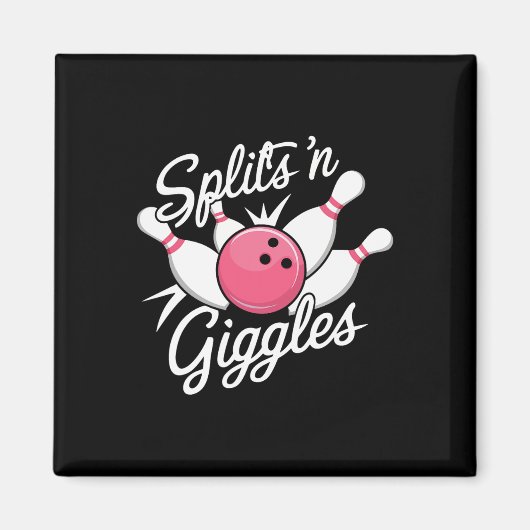 Splits N Giggles Bowling Ball en P Magneet (Voorkant)