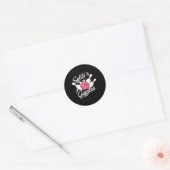 Splits N Giggles Bowling Ball en P Ronde Sticker (Envelop)