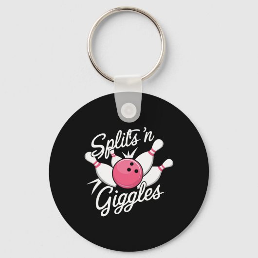 Splits N Giggles Bowling Ball en P Sleutelhanger (Voorkant)