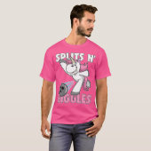 Splits N' Giggles Eenhoorn Bowling Bowler T-shirt (Voorkant volledig)