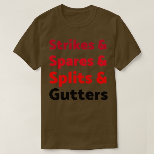 Splits, spatten en snijdsels T T-shirt (Design voorkant)
