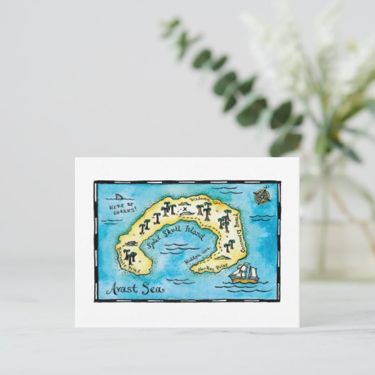 Splitsen Briefkaart van de Schatkist (Staand voorkant)