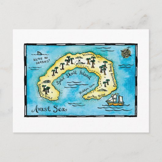 Splitsen Briefkaart van de Schatkist (Voorkant)