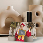 Splitsen Colors Modern Gold Afstuderen Foto Bedankkaart