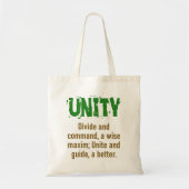 Splitsen en commando - Unity Quote Tote Bag (Voorkant)