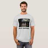 Splitsen gebeurt in bowlen t-shirt (Voorkant volledig)