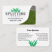 Splitsen graszorg visitekaartje (Voorkant / Achterkant)