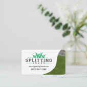 Splitsen graszorg visitekaartje (Staand voorkant)