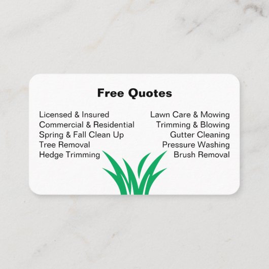 Splitsen graszorg visitekaartje (Achterkant)