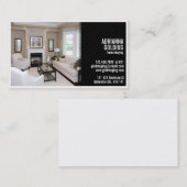 Splitsen met foto's - zwart visitekaartje (Voorkant / Achterkant)