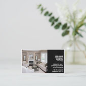 Splitsen met foto's - zwart visitekaartje (Staand voorkant)