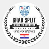 Splitsen Ronde Sticker (Voorkant)