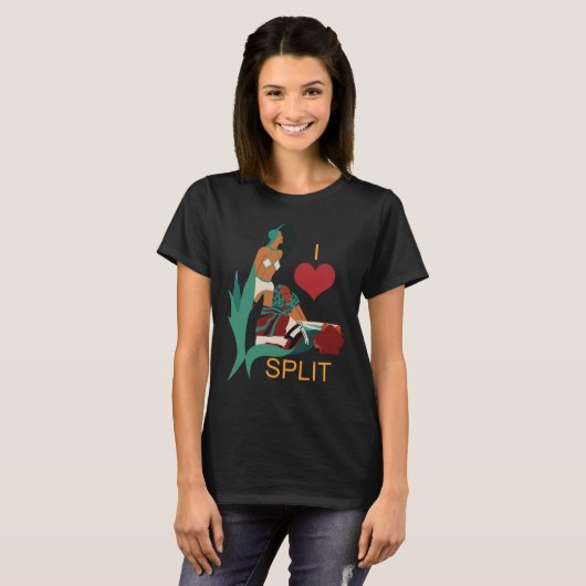 Splitsen T-shirt (Voorkant volledig)