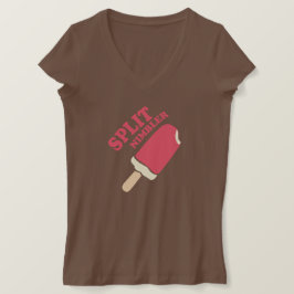 Splitsen van de zomerijsaardbei t-shirt