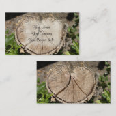 Splitsen van een dummykaart voor hartstocht visitekaartje (Voorkant / Achterkant)