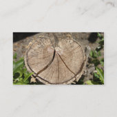 Splitsen van een dummykaart voor hartstocht visitekaartje (Achterkant)