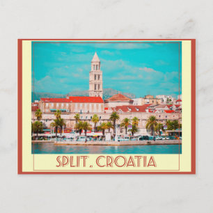 Splitsen van het Poster voor reizen van Kroatië Briefkaart