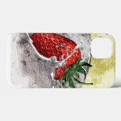 Splitsen van kunstmatig ontwerp voor aardbeien Case-Mate iPhone case (Achterkant (horizontaal))