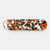 Splitsen van Oranje Camo Deck Skateboard (Horizontaal)