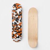 Splitsen van Oranje Camo Deck Skateboard (Voorkant)