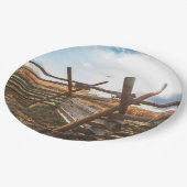 Splitsen van spooromheining bij Gettysburg Papieren Bordje (Gekanteld)