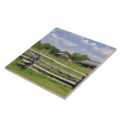 Splitsen van spooromheining en oude schuur tegeltje (Zijkant)