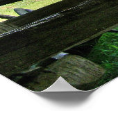 Splitsen van spooromheining en schuur poster (Hoek)