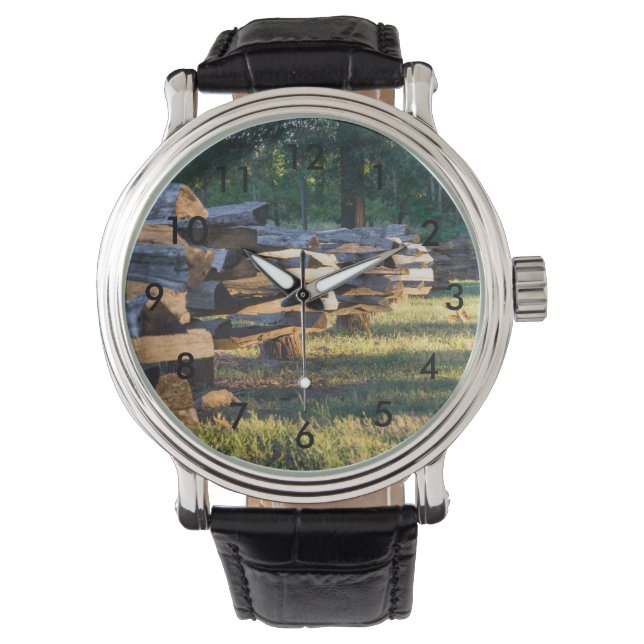 Splitsen van spoorstaafkop horloge (Voorkant)
