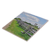 Splitsen van spoorstaafkop tegeltje (Zijkant)