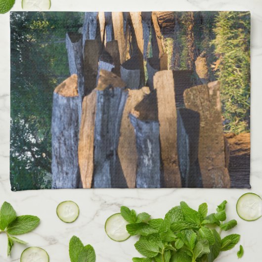 Splitsen van spoorstaafkop theedoek (Gevouwen)