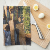 Splitsen van spoorstaafkop theedoek (Quarter Fold)