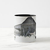 Splitsen van spoorstaafkop tweekleurige koffiemok (Center)