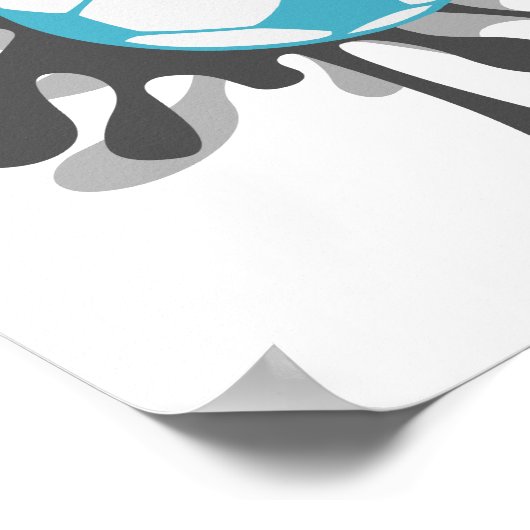 Splitsen van voetbal poster (Hoek)