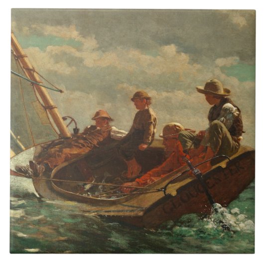 Splitsing (Fair Wind) 1873-76 Tegeltje (Voorkant)