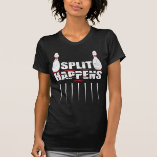 Splitsing gebeurt grappig Bowling Team Bowler T-shirt