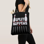 Splitsing gebeurt grappig Bowling Team Bowler Tote Bag (Dichtbij)