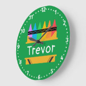 Splitst Crayon Box Aangepaste Kinder ruimte Grote Klok (Hoek)