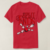 Splitst Ends grappig bowlingteam naam T T-shirt (Design voorkant)