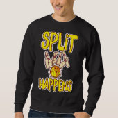 Splitst gebeurt bij Bowling Bowling Pins Bowling K Trui (Voorkant)