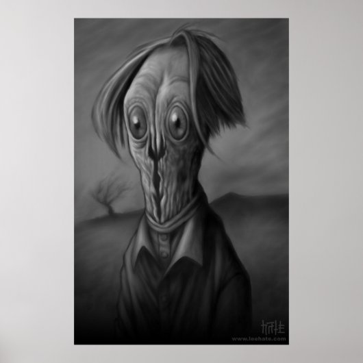 Splitst gezicht poster (Voorkant)