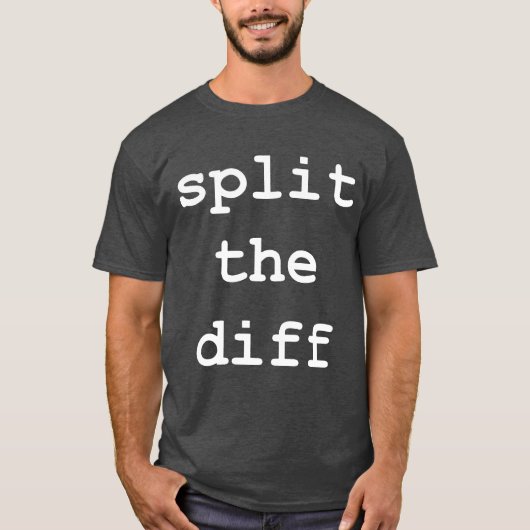 Splitst het Diff T-shirt (Voorkant)