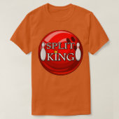 Splitst King Bowling Ball Bowling Bowling T T-shirt (Design voorkant)